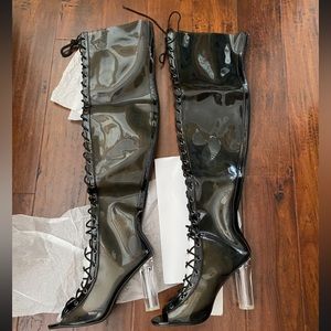Thigh High Lace-up Boots